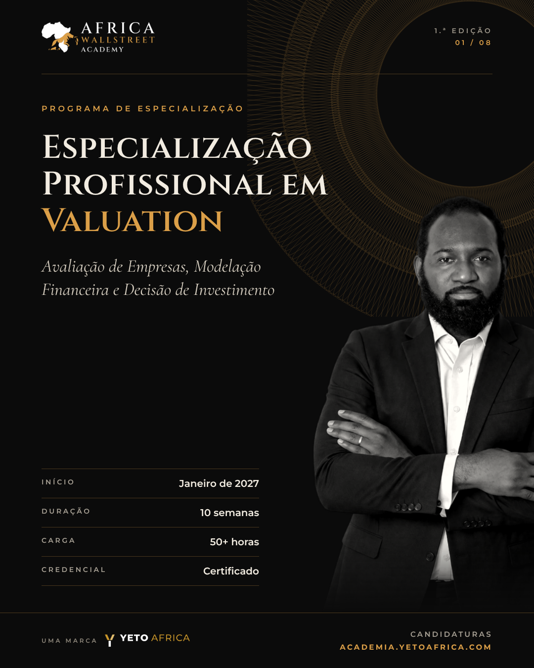 Especialização Profissional em Valuation — Janeiro de 2027, com Luntadila Paulo